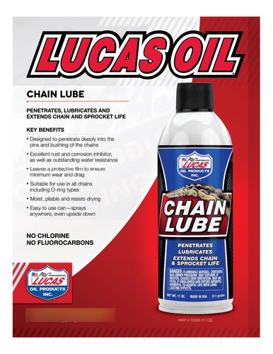5 Lubricantes Cadenas Aerosol Contra Oxido Chain Lube Lucas