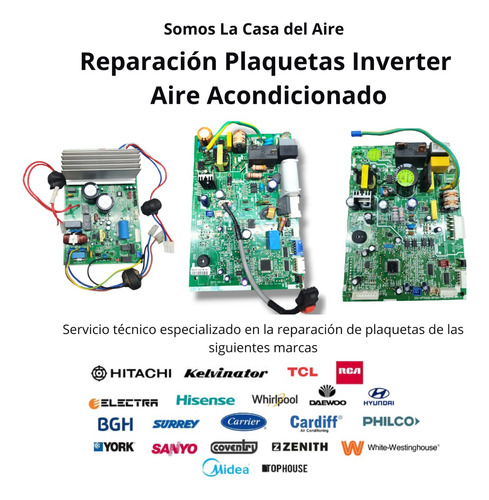 Reparación Plaquetas Aire Acondicionado Inverter