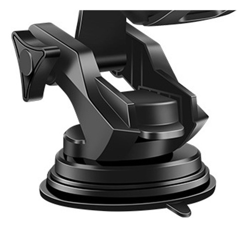 Portacelulares Auto Soporte Para Celular Coche Con Ventosa Color Negro