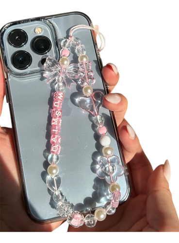 Strap Correa Con Diseños Para Celular Todo Tipo De Funda Mariposa Rosa