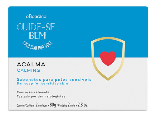Sabonete Barra Cuide-se Bem Acalma, 2 X 80 G