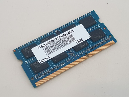 Memória Rmt3160ed58e9w 4gb Pc3-12800 Ddr3-1600mhz P/notebook