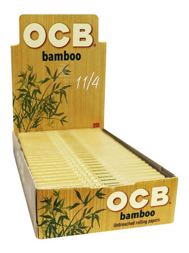 Caixa De Seda Ocb Bamboo 1 1/4 -novidade Tabacaria Atacado