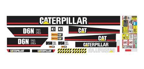 Kit De Calcomanías Para Caterpillar D6n