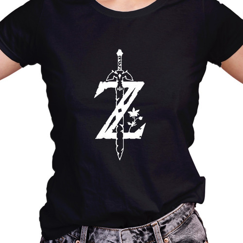 Franela Dama Personalizada Diseño Logo Zelda