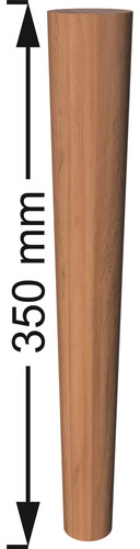 Kit 4 Pés Palito 100% Madeira Maciça 35cm P/ Rack Sofá Mesa De Cabeceira Aparador Buffet Puff Mesas Laterais Mesas De Centro Penteadeira Jm3 Móveis