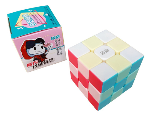 Cubo Rubik Qiyi 3x3 Neon Warrior Pastel Speedcube Original