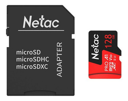 Cartão Memoria Micro Sd 128gb Extreme Pro Netac C Adaptador