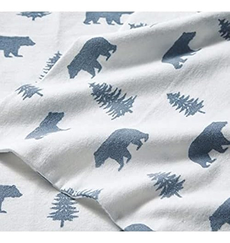 Eddie Bauer - Sábanas King, Juego De Cama De Franela De Algo
