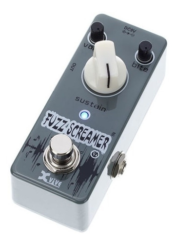 Pedal Xvive V4 Fuzz Screamer True Bypass Guitarra Eléctrica