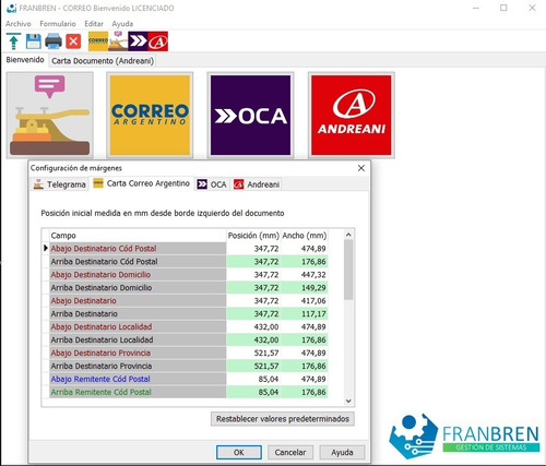 Imagen 6 de 6 de Programa Abogados Correo Carta Documento Y Telegrama Full