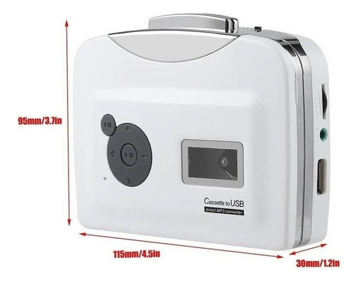 Portable Cassette Tape Para Mp3 Convertidor Usb Flash Drive