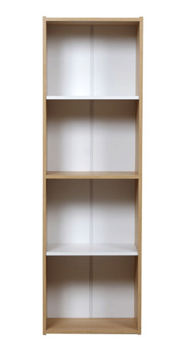 Imagen 2 de 3 de Biblioteca Ricchezze 4 Estantes Mesina Hickory/blanco