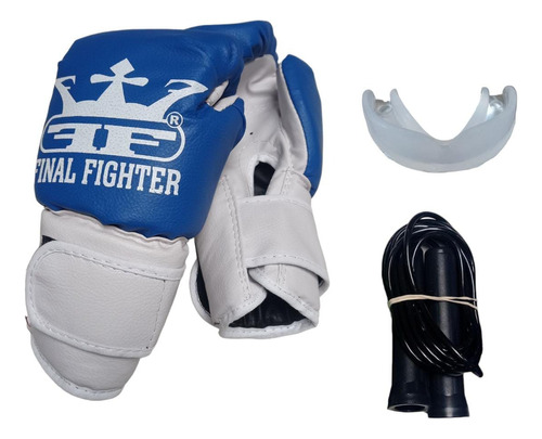 Combo Kit Niños Guantes Soga Bucal Boxeo Kick Boxing