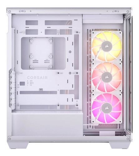 Chasis Corsair 3500x Rgb Mid Tower White Color Blanco