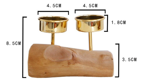 Candelabro De Base De Madera Candelabro Moderno Soporte De