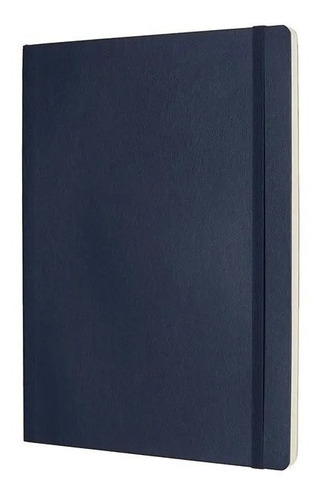 Caderno Moleskine Clássico, Azul, Capa Flex, Sem Pauta, Ex