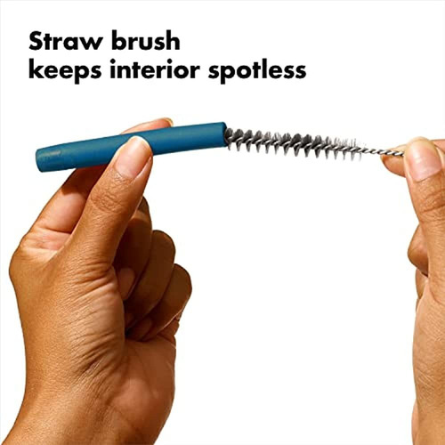 Oxo Good Grips Juego De Popotes Reutilizables De Acero Inoxi Blue/green