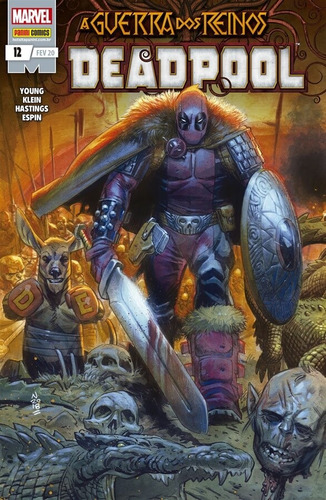 Deadpool - 12: A Guerra dos Reinos, de Young, Skottie. Editora Panini Brasil LTDA, capa mole em português, 2020