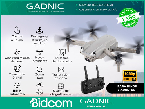 Drone Gadnic Con Dual Cámara 4k 2 Baterias Ultra Liviano