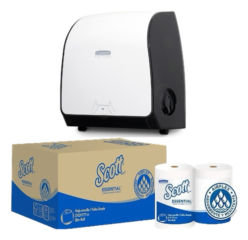 Combo Dispenser Y Toalla En Rollo Scott 6x177 Kimberly Clark