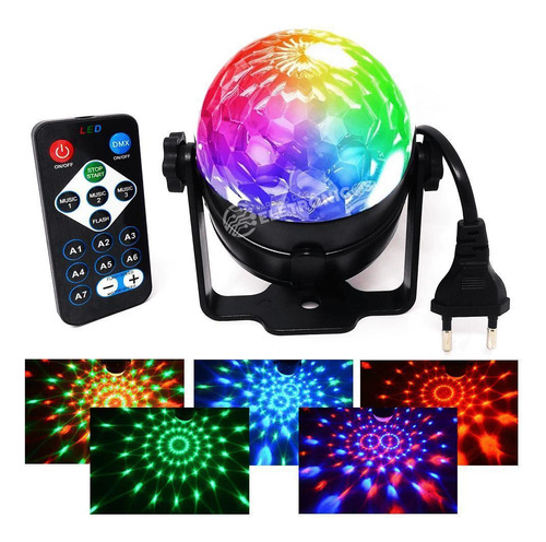 Mini Globo Laser Bola Maluca C Controle S/fio Super Colorido