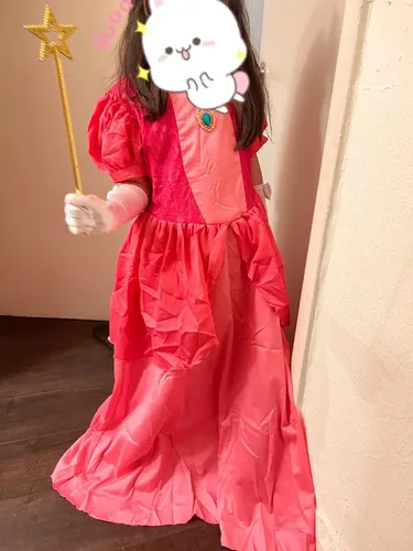Vestido De Disfraz Princesa Peach Super Mario Bros Vestido