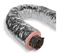 Imagen 3 de 9 de Conducto Flexible 4 /10cm Con Aislacion Largo 7.5 Metros