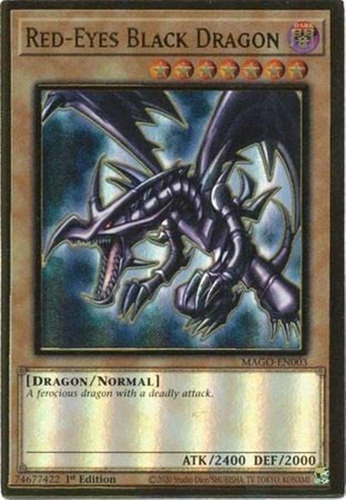 Red -eyes Black Dragon - Mago -en003 - Premium Gold Rare - P