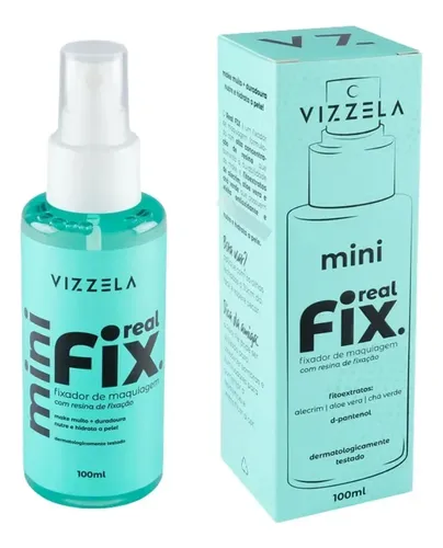 Mini Fixador Bruma Maquiagem Real Fix Spray Alta Duração Incolor