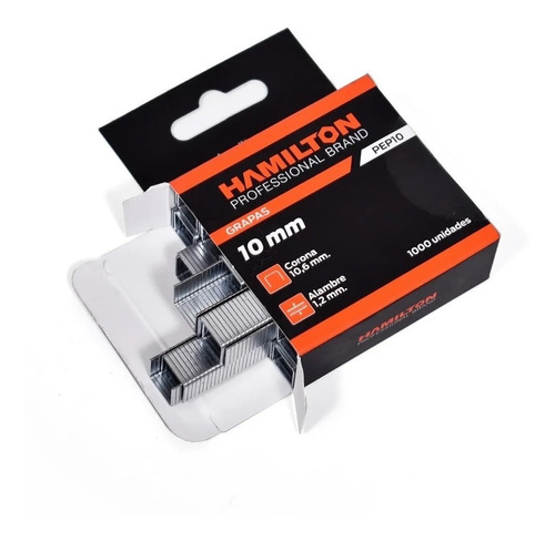 Grapas Para Pep 10mm Caja X 1000u. Hamilton Pep10