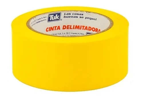 CINTA DELIMITADORA AMARILLO 340 TUK 1280mm x 33m mm PZAS/ CAJA 4 Piezas por caja - Código: 434010 | Compra en Guadalajara