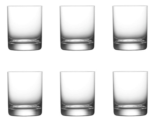 Jogo 6 Copos Baixos Em Vidro Para Whisky - Vital (400ml)