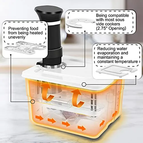 Contenedor Sous Vide 12 6 Qt Vpcok Direct Para Cocción Lenta