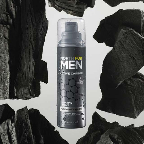 Espuma De Afeitar Con Carbón Activado North For Men Oriflame