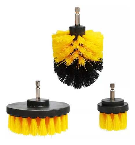 Lj Kit Escovas Furadeira Limpeza De Estofados Cerdás Macías