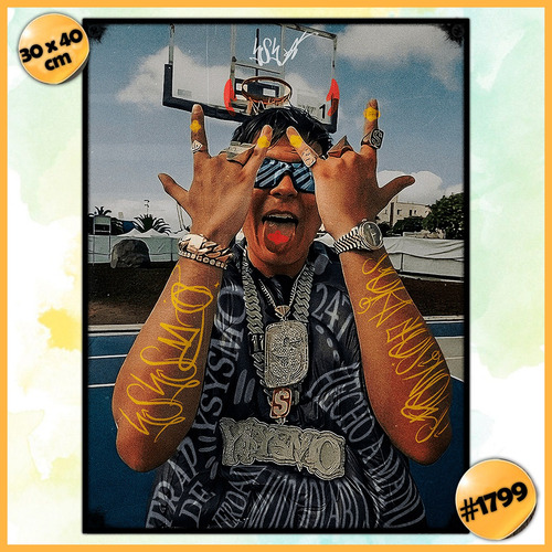 Pack De 5 Posters 30 X 40 Duki Ysy A Ysysmo Trap Rap Poster
