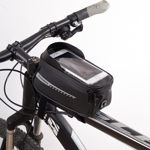Imagen 2 de 10 de Porta Objetos Y Celular Para Bicicleta Impermeable Discovery