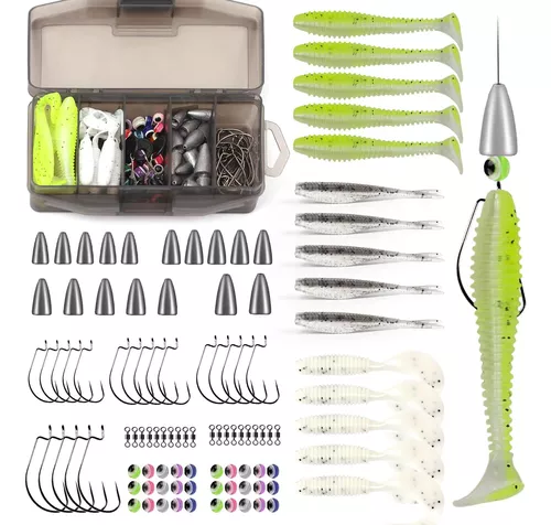 Texas Rig, Drop Shot Rig Kit For Bass Fishing, Complete Kit