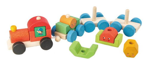 Juguete Madera Tender Leaf Tren Feliz Trencito Infantil Niño