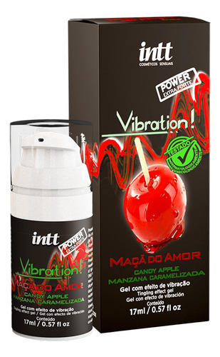 Vibrador Líquido Jambu Intt Vibration Maçã Do Amor 17ml