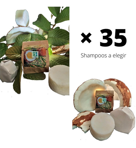 Shampoo Sólido 100% Biodegradable, Artesanal 35 Barras De 50g C/u