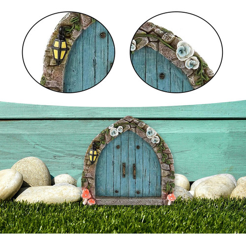Puerta De Hadas En Miniatura Adorno De Patio En Miniatura 2d