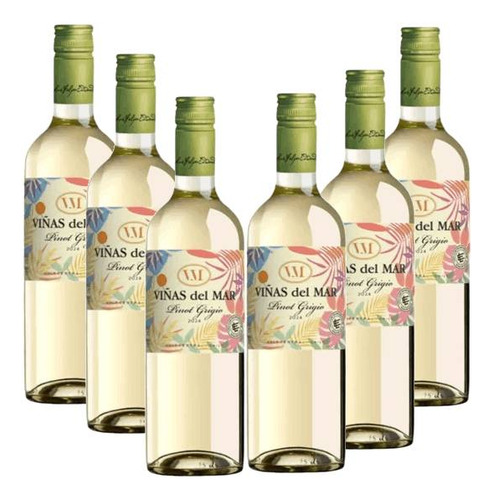 Vinho Chileno Viñas Del Mar Pinot Grigio / Cx 6 Un.