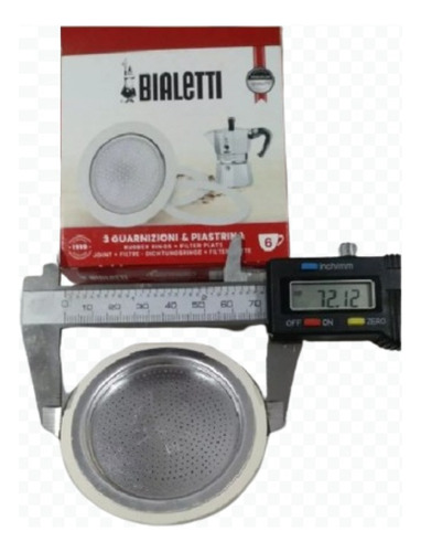 Bialetti - 3 Juntas + Filtro De Aluminio Para 6 Tazas