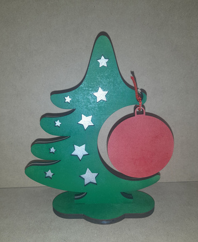 Arbolito De Navidad Para Escritorio En Mdf