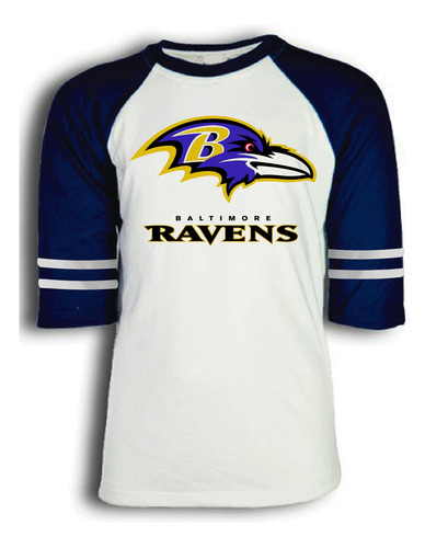 Playera Equipo Baltimore Ravens Para Toda La Familia