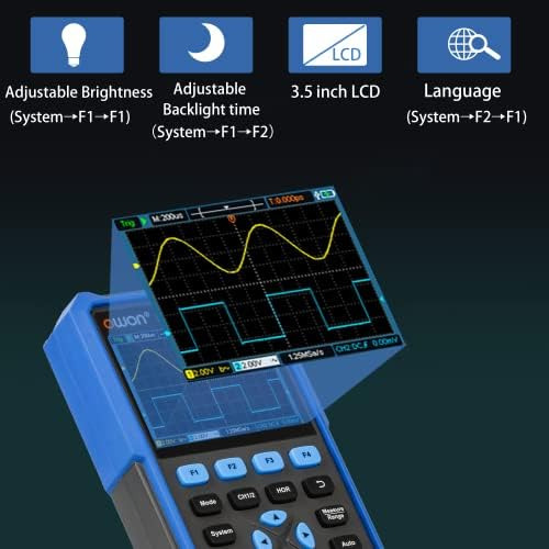Osciloscopio De Mano Owon Hds2202s 3 En 1 Con Ancho De Banda