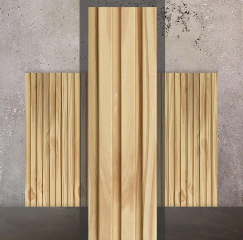 Revestimiento Varillado Listones Madera Pino Pared 120cm