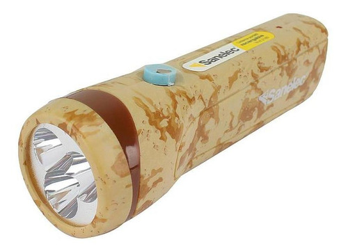 Linterna Portatil Recargable Plastico Diseño Militar Santul Color Marrón claro Color de la linterna Marrón claro Color de la luz Blanco